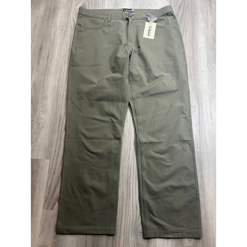 Local Boy Outfitters Mens Performance Pants Olive‎ Green 40 Straight NWT preppy